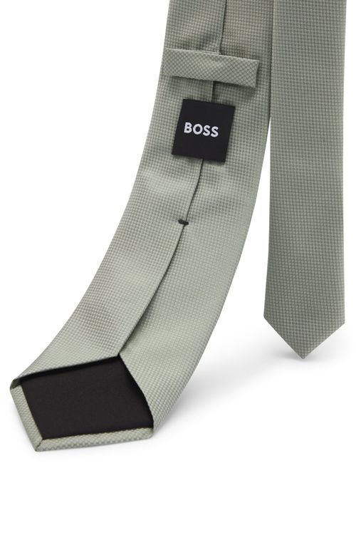 Gravata Jacquard De Seda Com Micropadrão