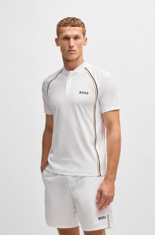 Polo Ativo Slim Fit Em Malha Super Elástica