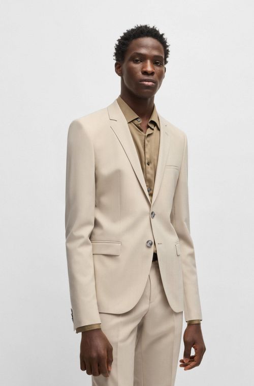 Terno Extra-Slim Fit Em Mistura De Lã Melange