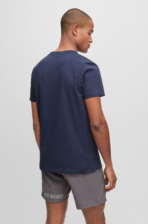 Camiseta Regular Fit Em Algodão Com Proteção UV