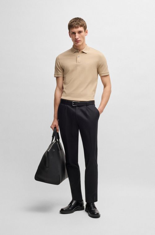 Polo Pallas De Ajuste Regular Em Algodão Com Logo Bordado