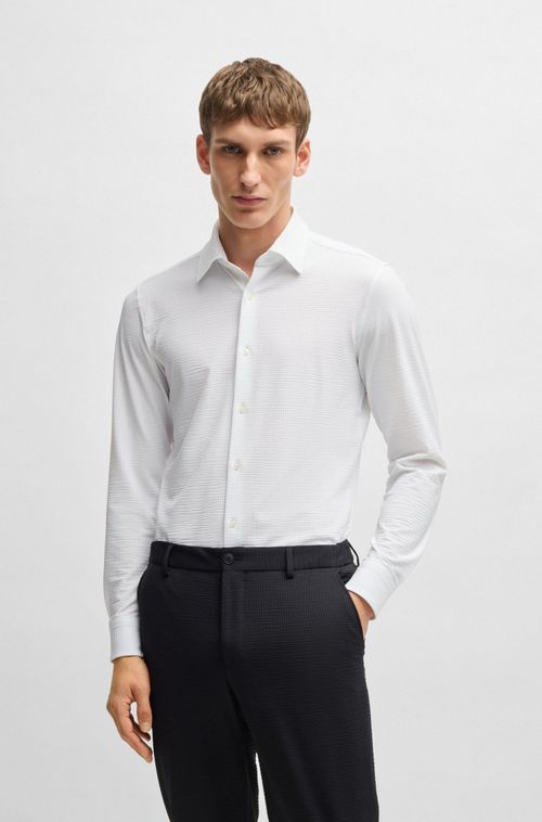 Camisa De Ajuste Slim De Alto Desempenho