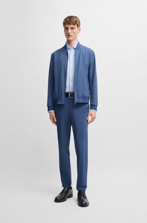 Camisa Slim-Fit Em Tecido De Desempenho Estampado