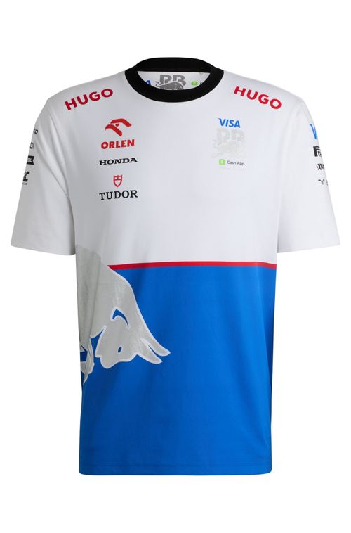 Camiseta Em Algodão Elástico Com Marca Especial