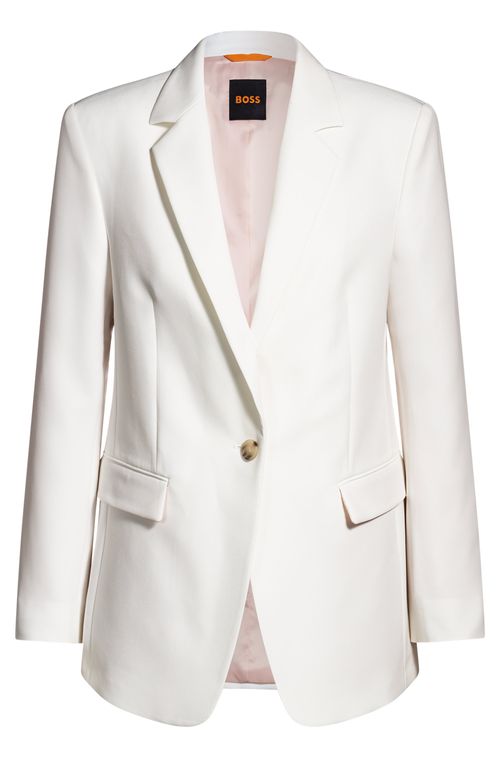 Blazer Ajustado Em Tecido Elástico