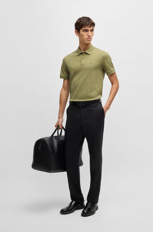Polo Pallas De Ajuste Regular Em Algodão Com Logo Bordado