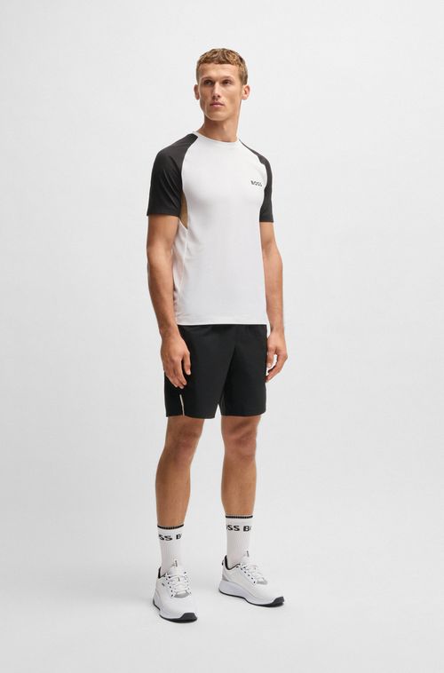 Camiseta Com Bloco De Cores Ativo Em Tecido Que Absorve A Humidade