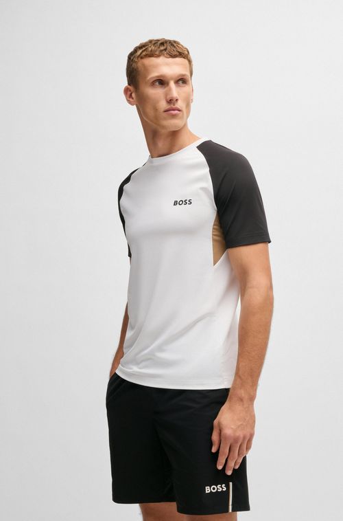 Camiseta Com Bloco De Cores Ativo Em Tecido Que Absorve A Humidade