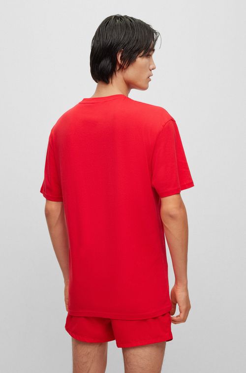 Camiseta Em Jersey De Algodão Com Proteção Uv Spf 50+