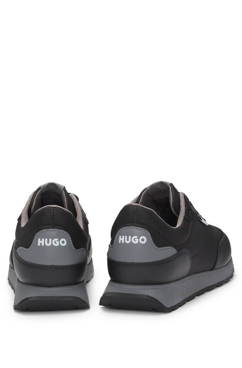 Tênis De Materiais Mistos Com Logo