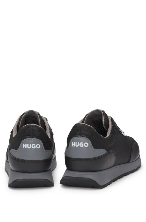 Tênis De Materiais Mistos Com Logo