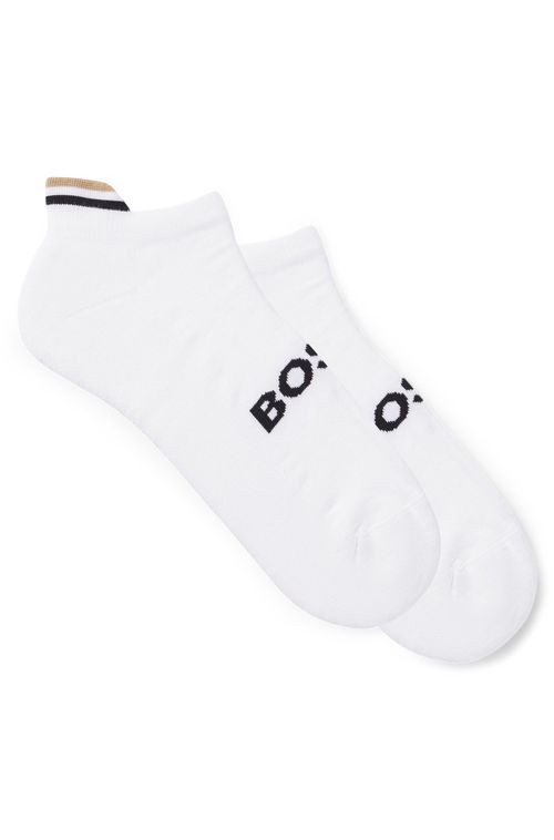 Pack De Dois Pares De Meias De Cano Baixo Com Logo
