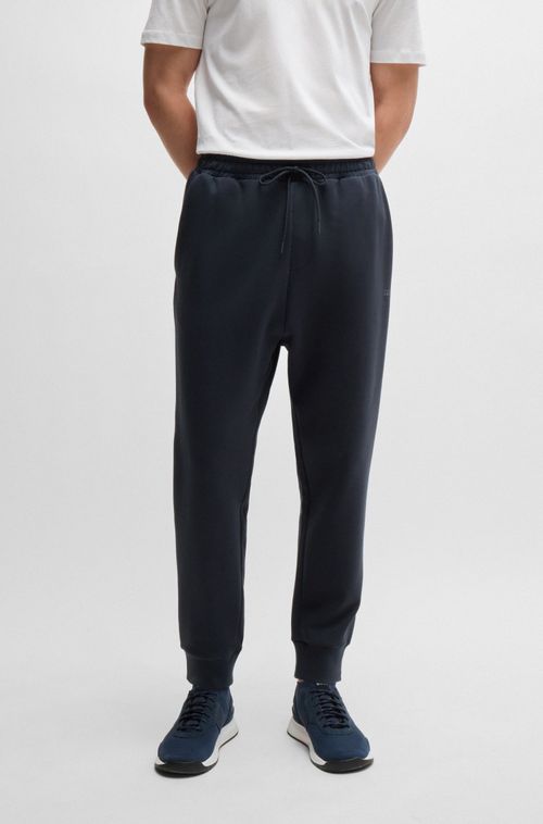 Calça De Treino Em Algodão Elástico Com Estampado De Logo