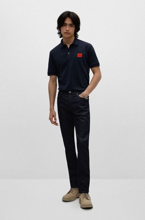 Camisa Polo Slim Fit Em Algodão Piqué Com Logo