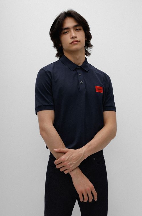 Camisa Polo Slim Fit Em Algodão Piqué Com Logo