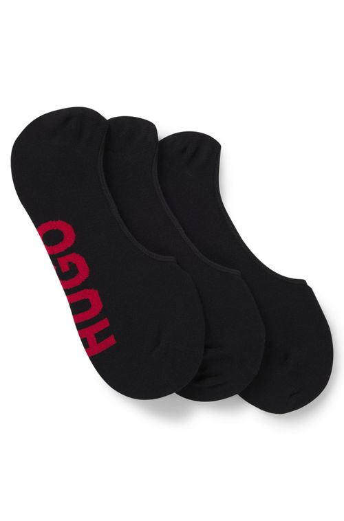 Pack De Três Pares De Meias Invisíveis Com Logos Grandes