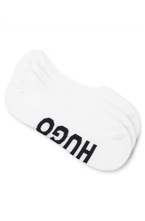 Pack De Três Pares De Meias Invisíveis Com Logos Grandes