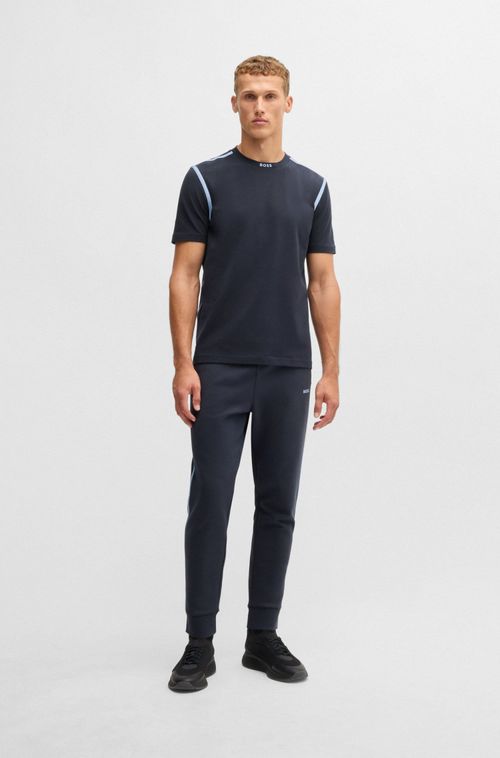 Calças De Treino Em Algodão Com Fita E Logo