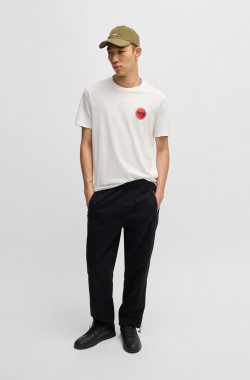 Camiseta De Algodão Com Logo De Corrida