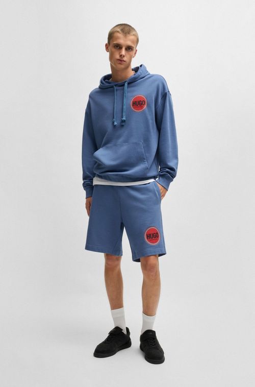 Shorts Descontraídos De Algodão Com Logo