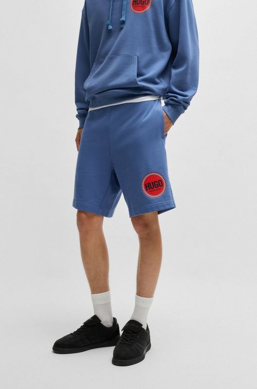 Shorts Descontraídos De Algodão Com Logo