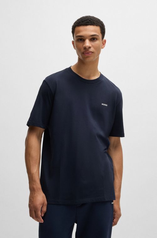 Camiseta De Jersey De Algodão Com Logo