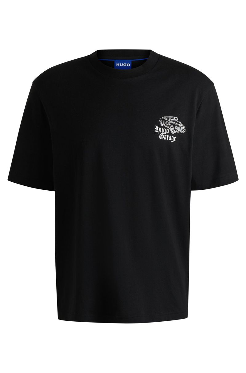 Camiseta Em Algodão Com Estampa Gráfica De Carros