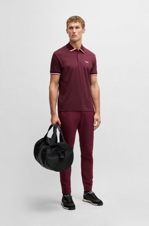 Polo De Algodão Paddy Com Riscas