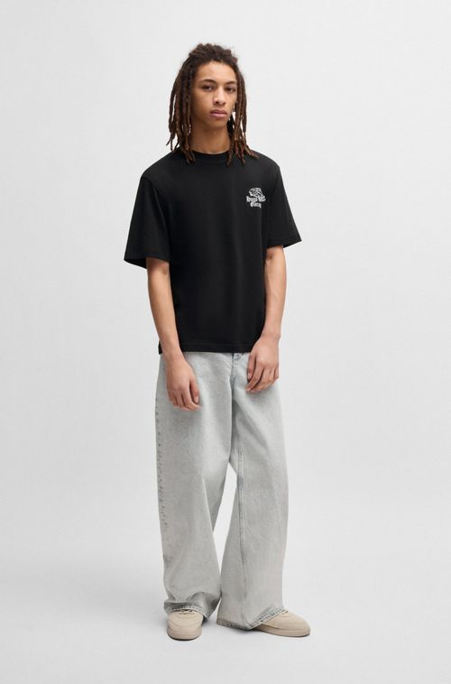 Camiseta Em Algodão Com Estampa Gráfica De Carros