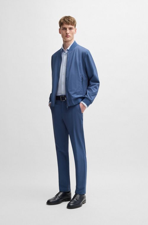 Camisa Slim-Fit Em Tecido De Performance Estruturado