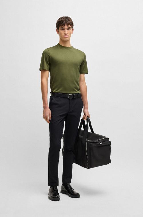 Camiseta Em Algodão Mercerizado Com Micropadrão