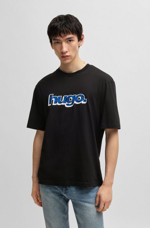 Camiseta De Algodão Com Estampa De Logo Gráfico