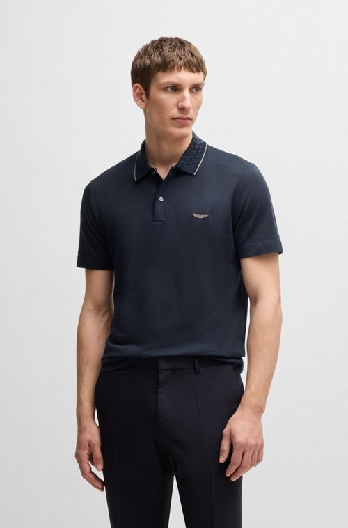 Polo Boss X Aston Martin Em Algodão, Linho E Seda