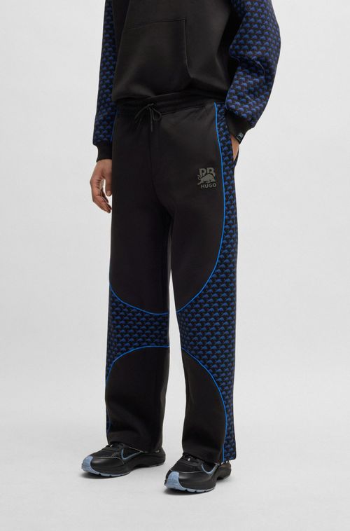 Calça Hugo X Rb De Treino Em Mistura De Algodão