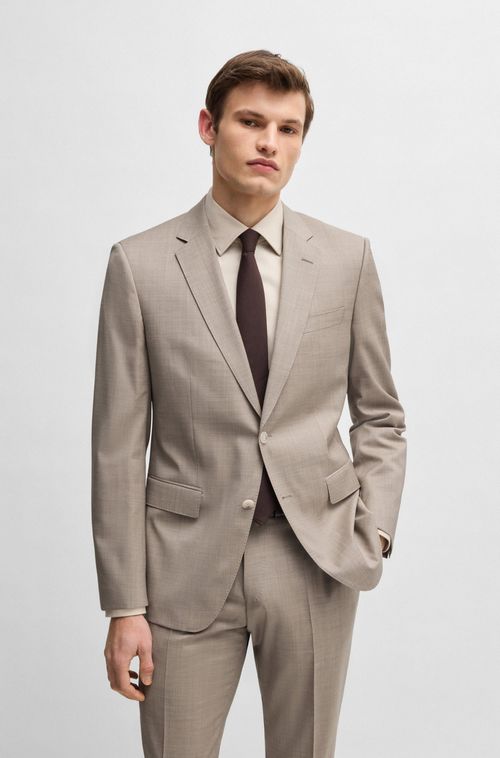 Terno Slim-Fit Em Lã Virgem