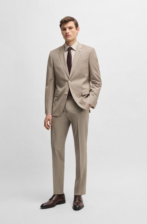Terno Slim-Fit Em Lã Virgem