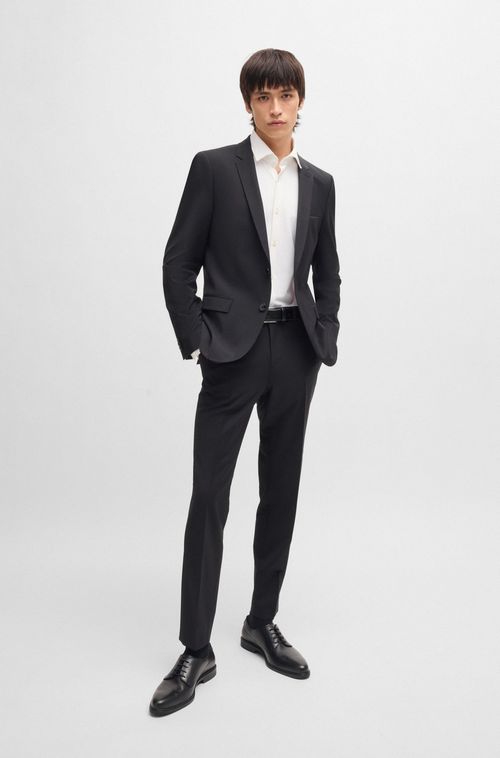 Camisa Slim Fit Em Jersey Stretch De Desempenho