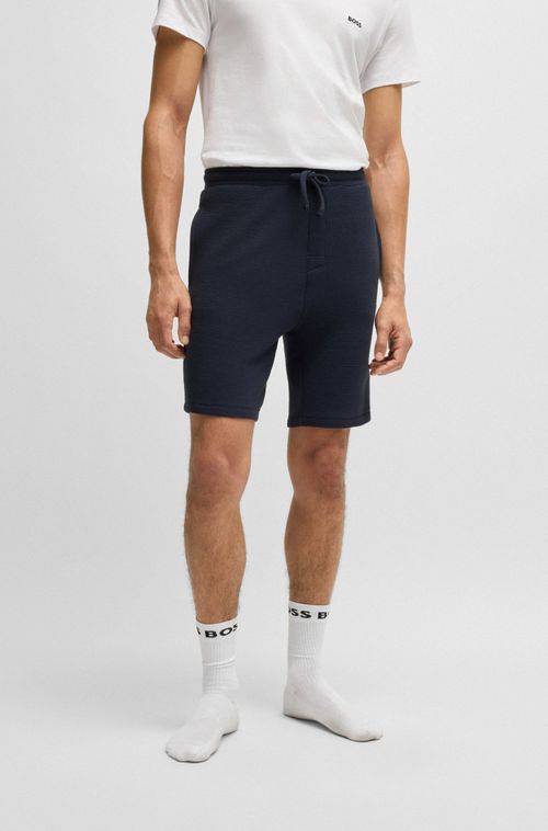 Shorts De Pijama Em Jersey Ottoman Com Logo Bordado