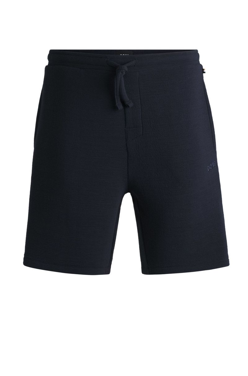 Shorts De Pijama Em Jersey Ottoman Com Logo Bordado