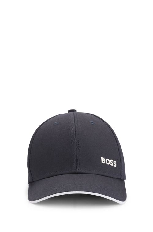 Boné Em Sarja De Algodão Com Logo Impresso