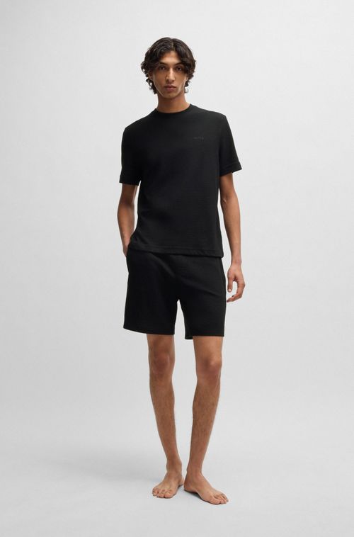 Camiseta De Pijama Com Logo Bordado