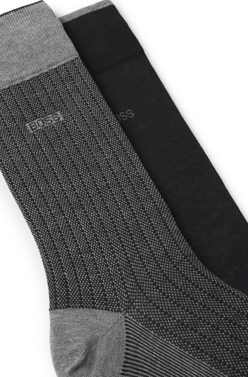 Conjunto De Dois Pares De Meias Em Algodão Mercerizado