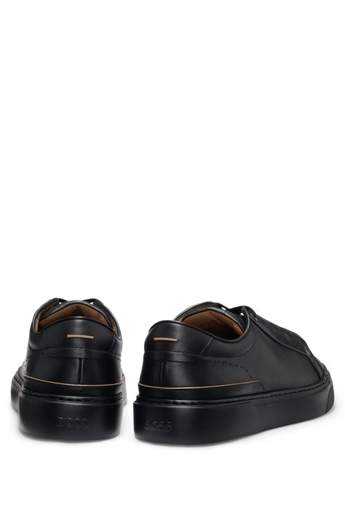 Tênis Gary Em Couro Com Cadarço