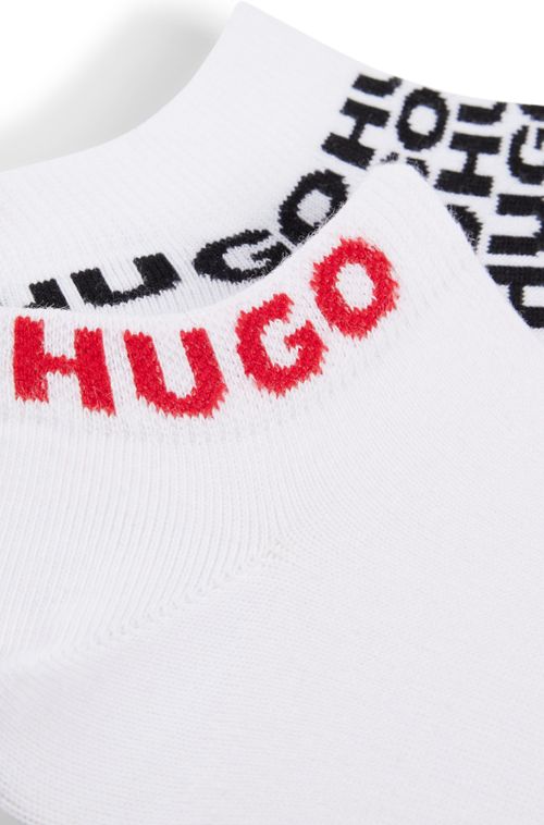Pack De Dois Pares De Meias De Algodão Com Logos