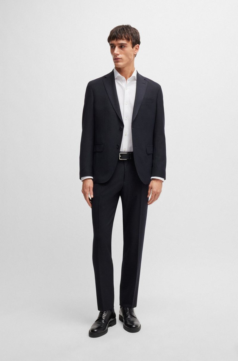 Camisa De Ajuste Slim Em Jersey Piqué De Algodão
