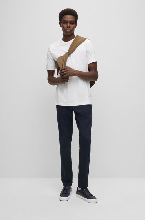 Camiseta Regular Fit Em Jersey De Algodão