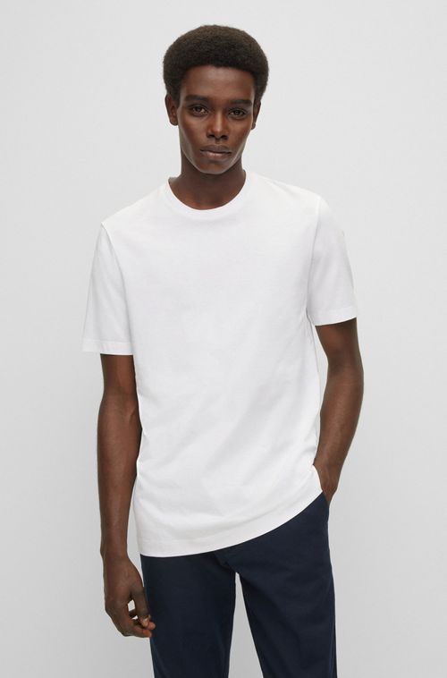 Camiseta Regular Fit Em Jersey De Algodão