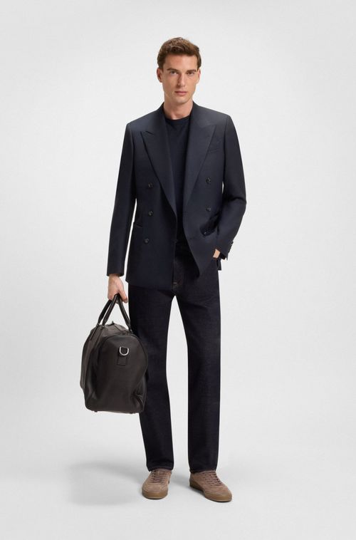 Blazer De Trespasse BOSS By Beckham Em Lã Elástica