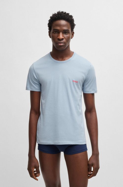 Pack De Três Camisetas Em Jersey De Algodão