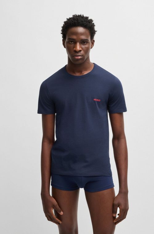 Pack De Três Camisetas Em Jersey De Algodão